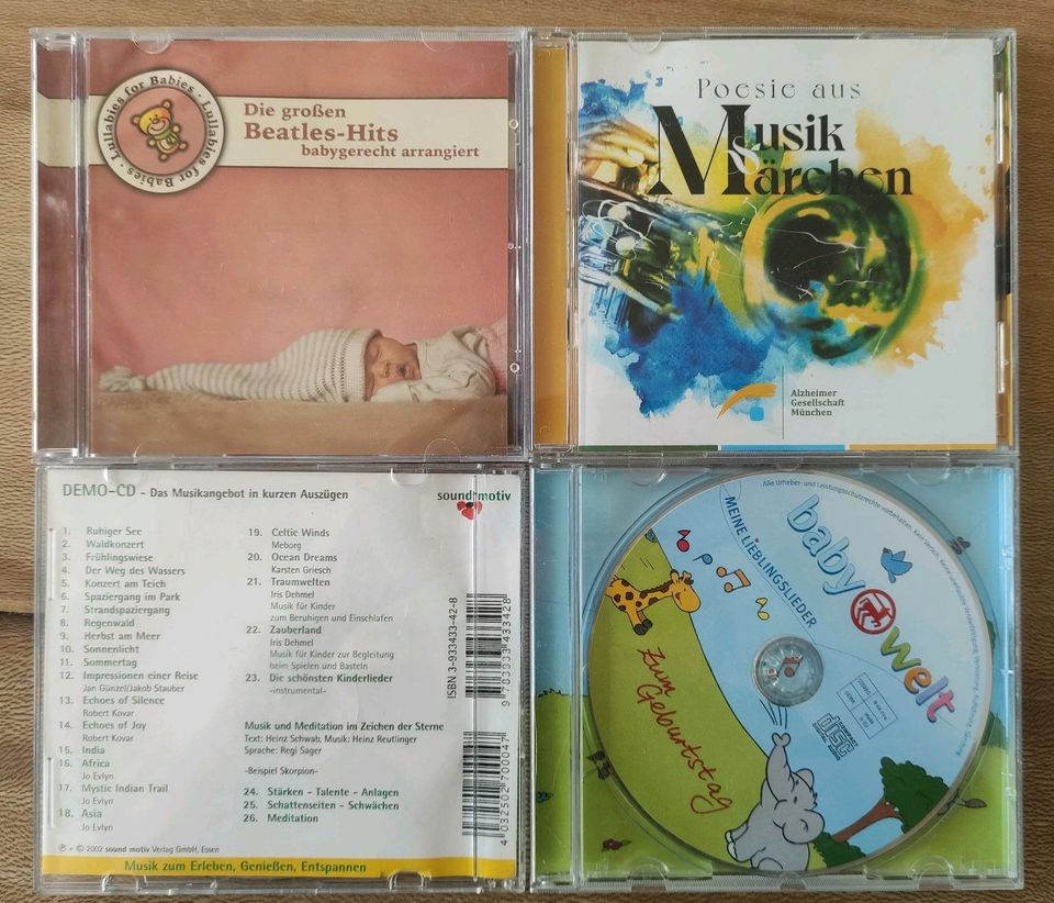 4 CDs Babylieder Kinderlieder Die großen Beatles Hits und weitCDs in Dinkelscherben