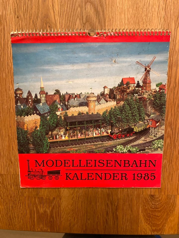 Modelleisenbahnkalender 1985 in Meuselwitz