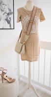 Wie Neu! Gr.S 36 Marc Aurel Hochwertiges Kleid Beige Weiß Niedersachsen - Peine Vorschau