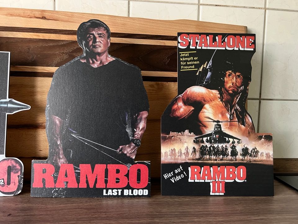 Rambo First Blood Rocky Balboa Figur Aufsteller Stallone in Berlin