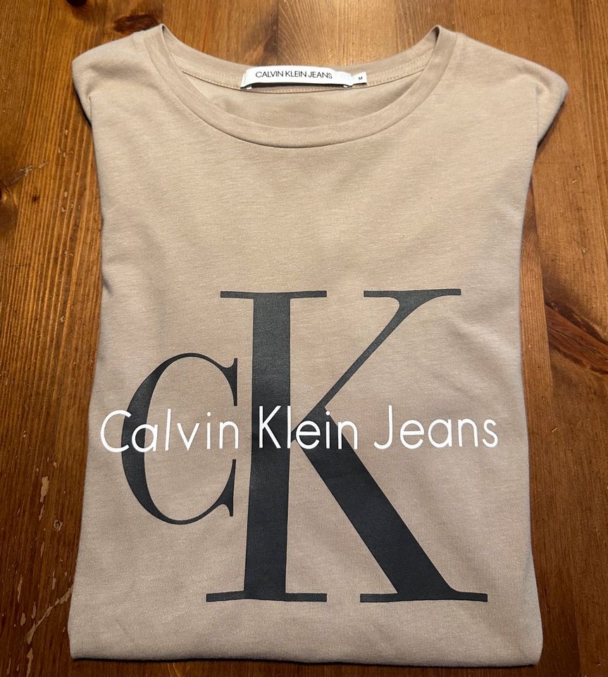 Calvin Klein T-Shirt beige Gr.M in Gera