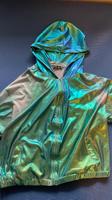 Metallic Damenjacke mit Kapuze M blau grün Allegra K Festival Berlin - Westend Vorschau