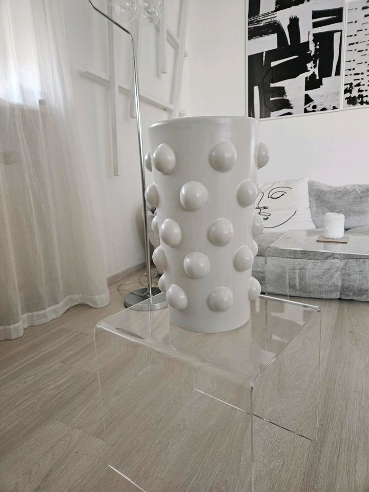 Jotex - Oversize Vase - Bubble - weiß in Landshut