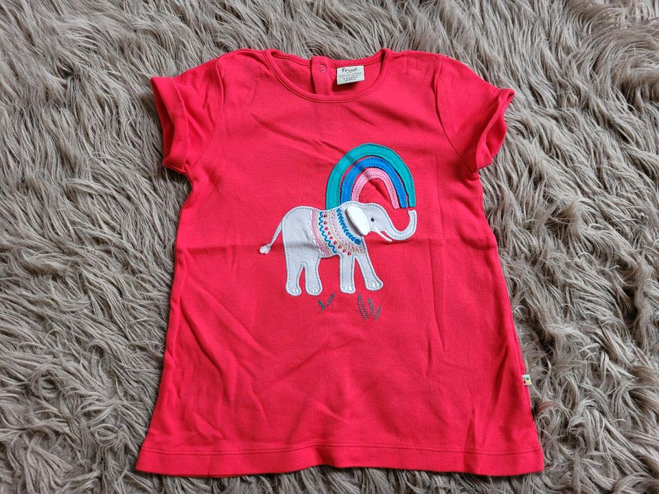 Frugi Shirt Gr. 98-104 Tunika rot Elefant *wie neu* Mädchen in Wetschen