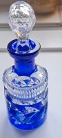 Flasche Bleikristall Kobaltblau Überfangglas Baden-Württemberg - Eislingen (Fils) Vorschau