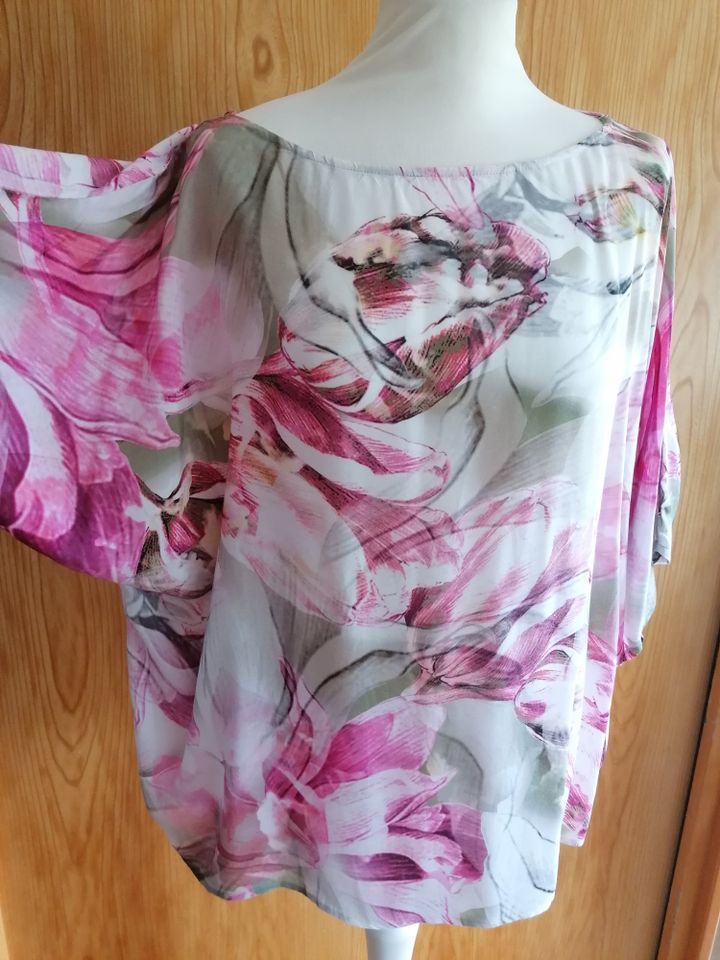 Gerry Weber Bluse rosa grau Pastellfarben Größe 44 Casual Fit in Herrnburg