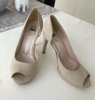 Pumps Benetton nude beige Gr 37 High Heels Peeptoe Köln - Rodenkirchen Vorschau