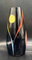 Vase - Midcentury - Hyalit  - Kunstglas - DDR - VEB - Schwarzglas Berlin - Lichtenberg Vorschau