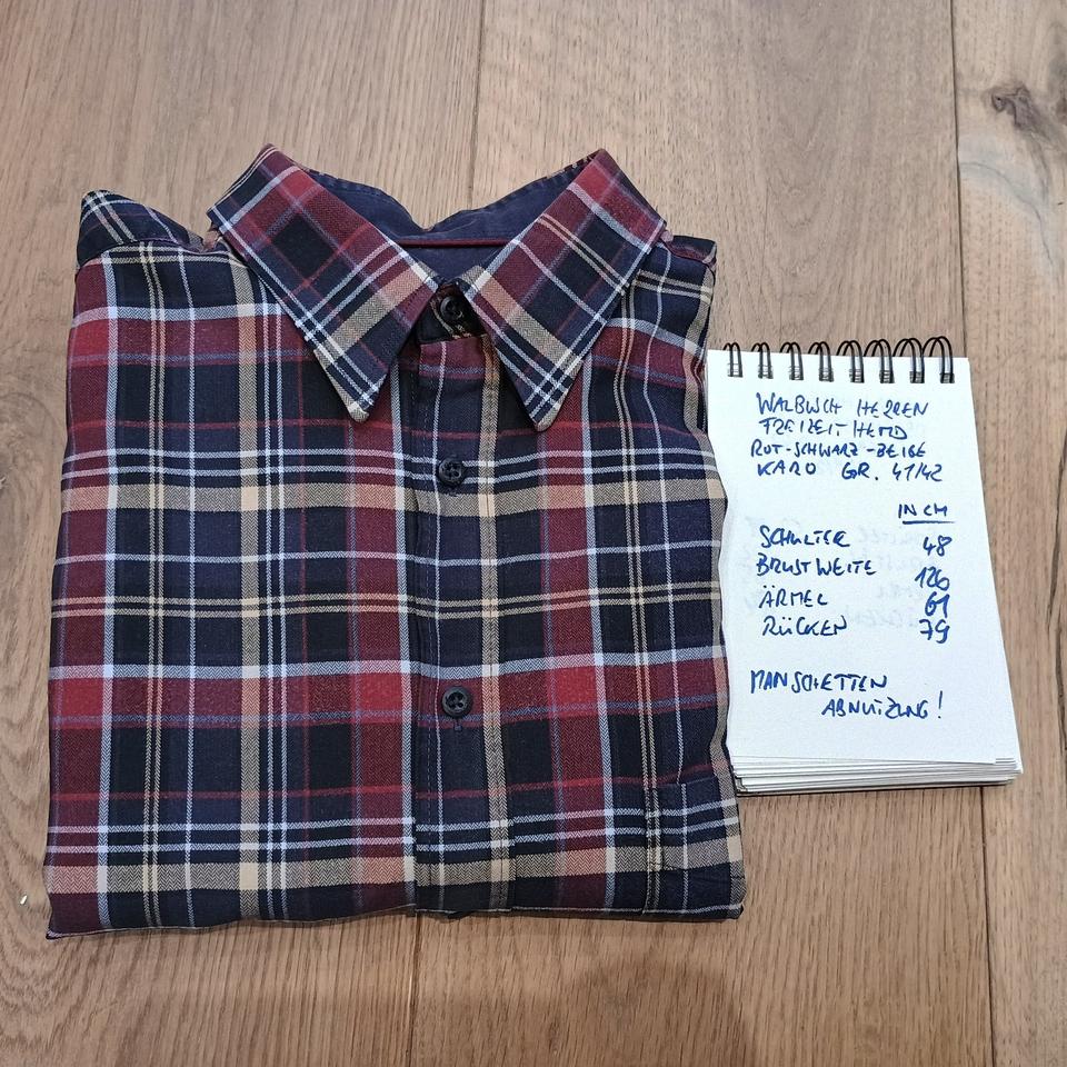 Walbusch Herren Langarm Comfort Hemd | Gr. L 41/42 | Tartan-Karo in Holzkirchen