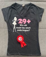 30. Geburtstag T-Shirt Damen Gr. S schwarz Schleife rot Bayern - Rednitzhembach Vorschau