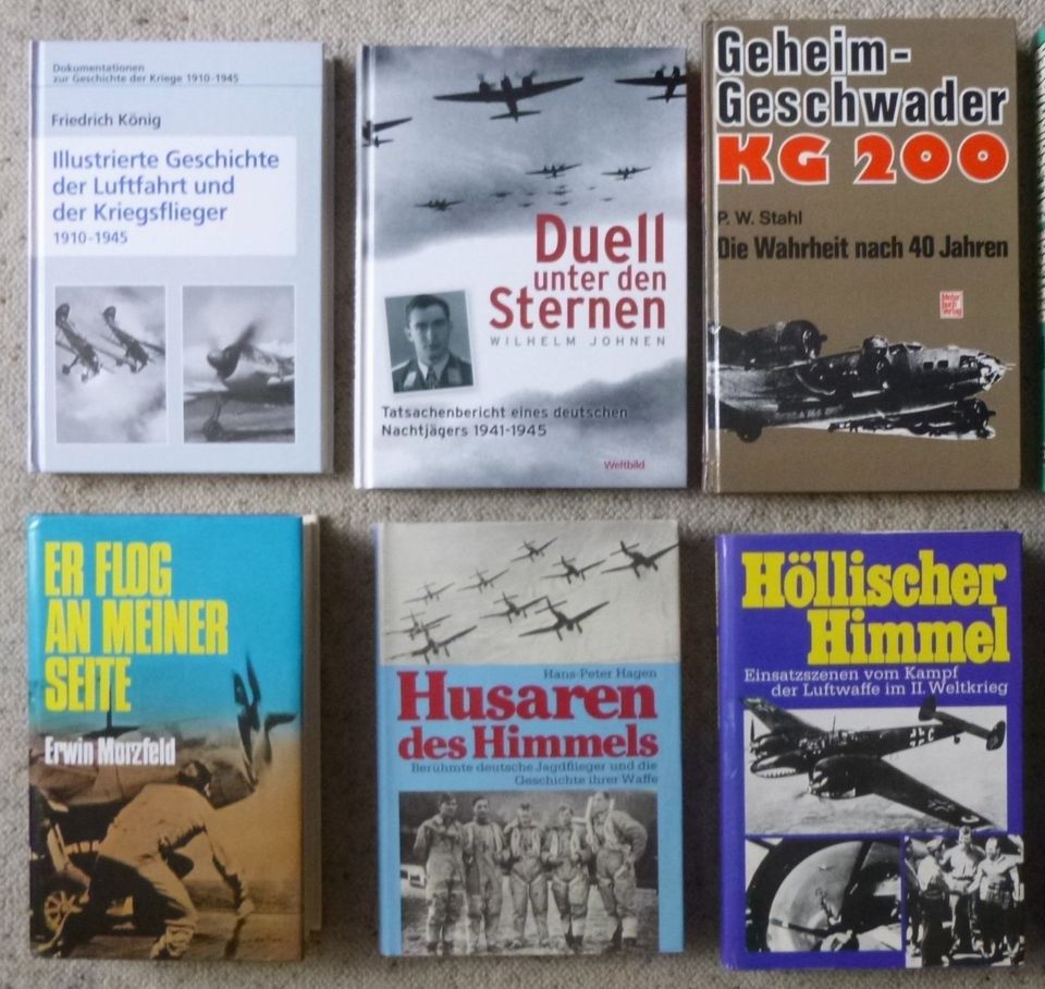 11 Bücher Luftwaffe Me 262, Fallschirmjäger, Kampfflugz. WK 2 etc in Liebenburg