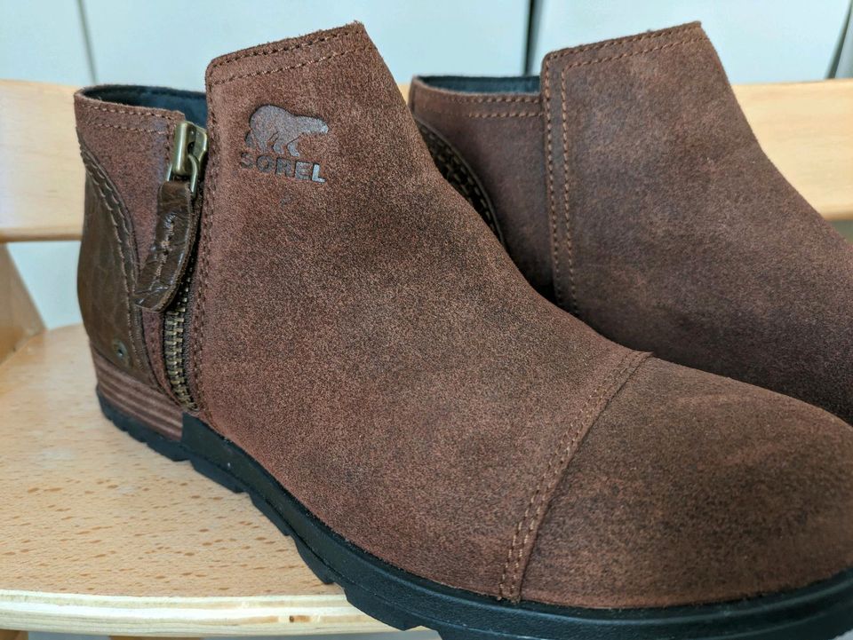 Chelsea Boots Gr 38 von Sorel  Leder in Frankenthal (Pfalz)