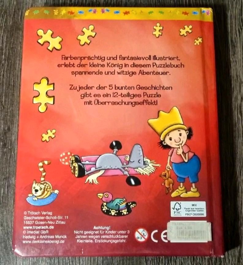 Puzzlebuch "Der kleine König", Kinderbuch, Ohne Mängel! in Langenhennersdorf
