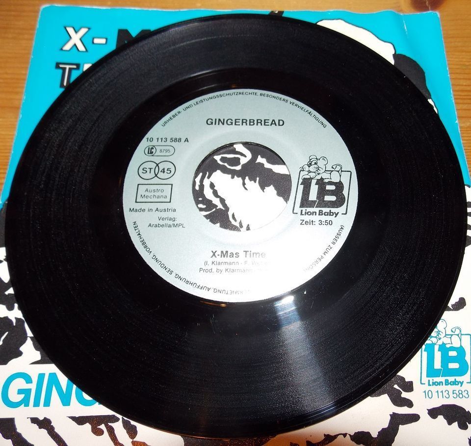 7" Vinyl Single: Gingerbread (Christmas Time / X-Mas Time) - 1985 in Eggenfelden