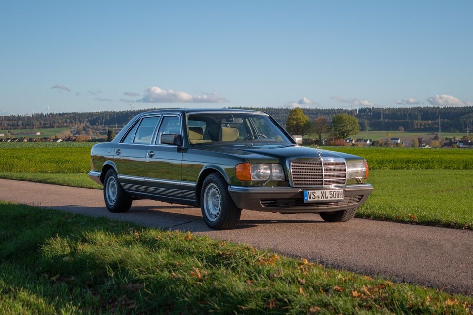 Mercedes 500 SEL W126 2. Hand in Zypressengrünmetallic in Villingen-Schwenningen