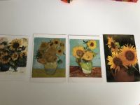 Sonnenblumen Postkarte Karte Bilder 4 Stück Hessen - Schwalbach a. Taunus Vorschau