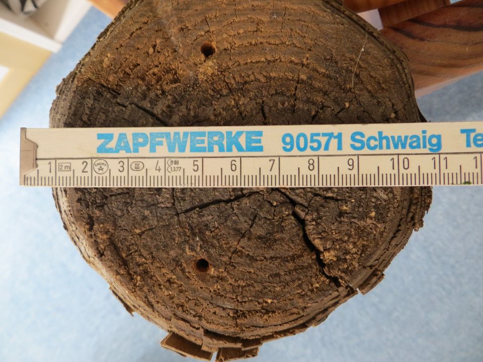 Holzpflocken Minipalisade gespitzt Ø 11 cm x H 53 cm in Nürnberg (Mittelfr)