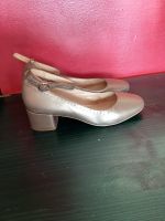 Echtleder Riemchenschuh  altgold french Modette 60s Hessen - Oberursel (Taunus) Vorschau