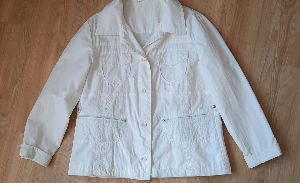 Jacke creme weiß 42 44 in Bargteheide