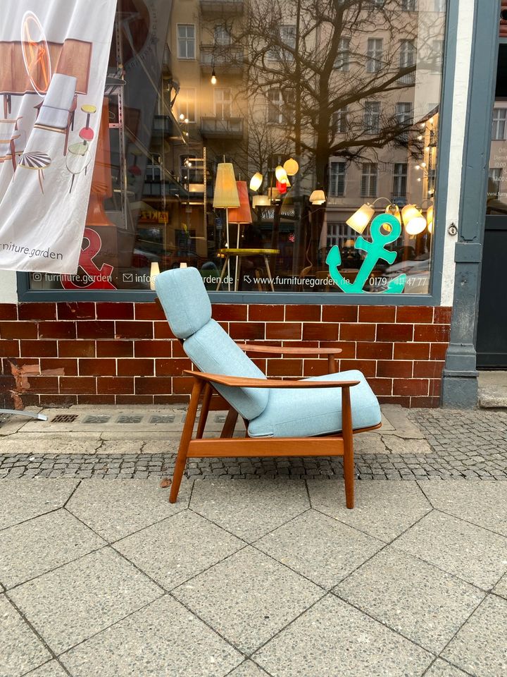 ◤  Arne Vodder Hochlehner Teak Sessel Ohrensessel Teakholz Model FD 164 Dänisch Design Danish mid Century Lounge Chair Stuhl 50er 60er 70er Vintage in Berlin