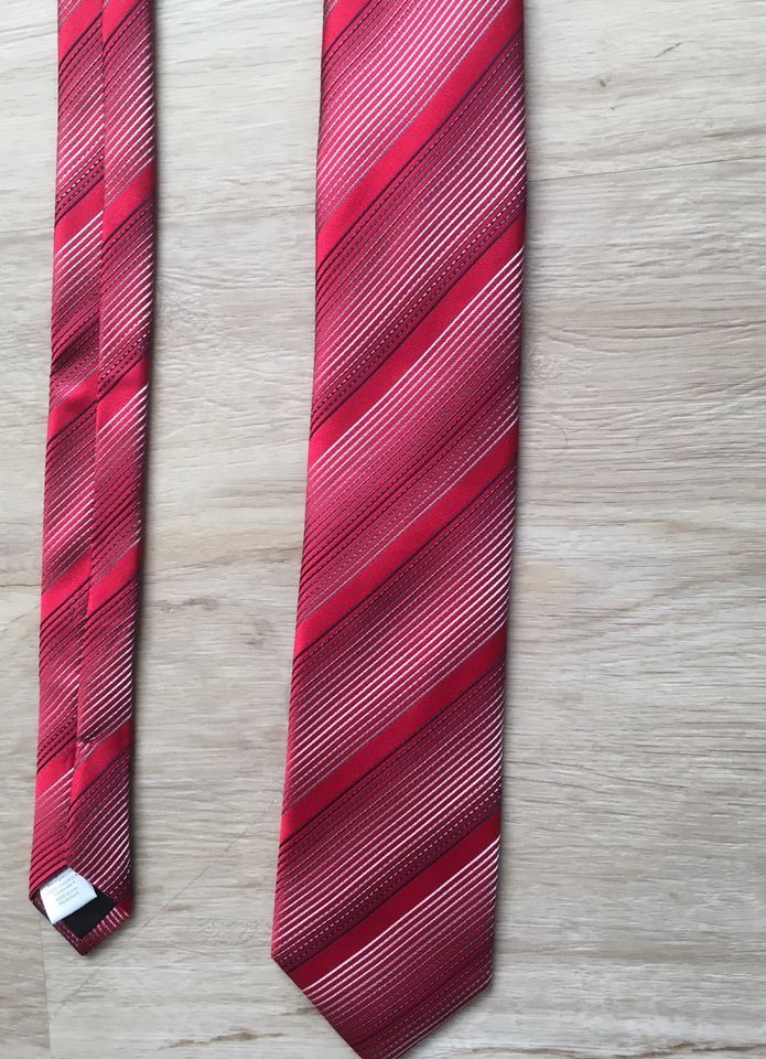 Krawatte Engbers rot Seide in Gudendorf