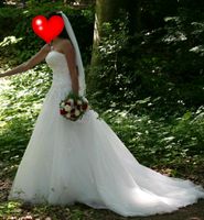 Brautkleid,Ivory, Schleier, Brautkleid+Schleppe,Schnürung, 34/36 Baden-Württemberg - Karlsruhe Vorschau