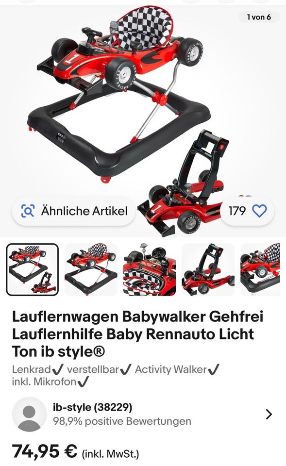 2 in 1: Babywalker/ Lauflernwagen/ Gehhilfe / lauflernhilfe in Hagen