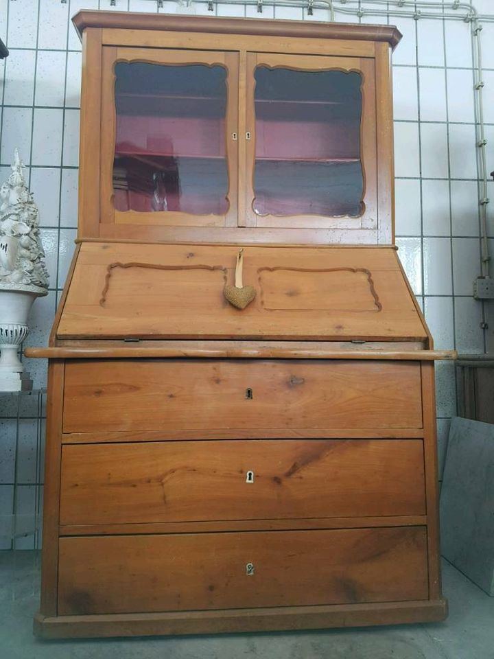 ★ ANTIK ★ Biedermeier Kirschbaum Sekretär Schrank massiv ★ 1820 Kirsche in Neunkirchen-Seelscheid