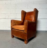 Antik XL Ohrensessel Ledersessel Schafsleder Vintage Chesterfield Nordrhein-Westfalen - Mönchengladbach Vorschau