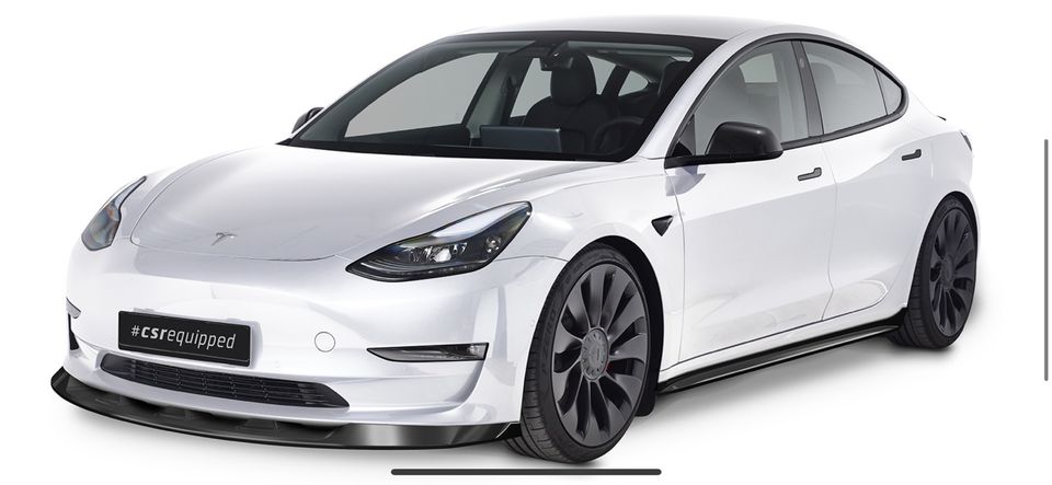 Tesla Model 3 Frontlippe Frontspoiler Schwert CSR Lippe in Etzbach