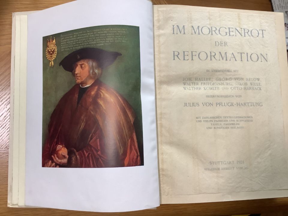 Im Morgenrot der Reformation. Hrsg. v. J. v. Pflugk-Harttung 1924 in Göttingen