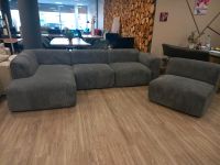 Modulares XL-Ecksofa Ecksofa+ Sessel Eckcouch Cord-Samt Grau Düsseldorf - Bilk Vorschau