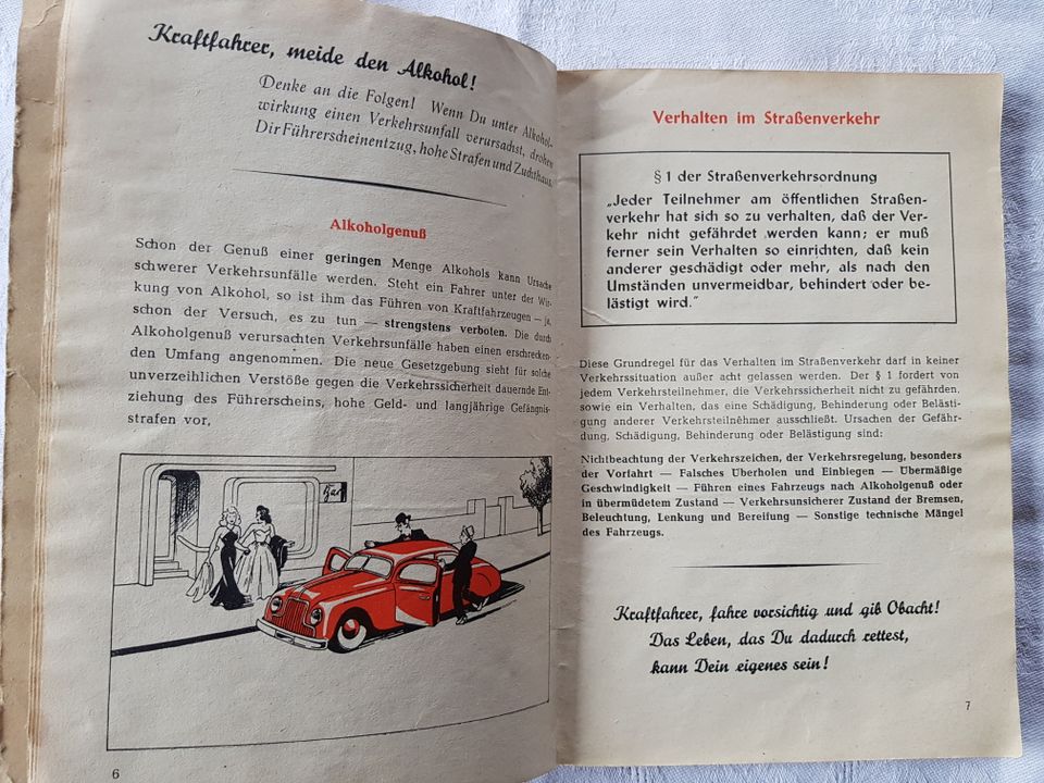 Rarität "Lehrbuch für Kraftfahrer" Verkehr Technik von 1952 in Penzberg