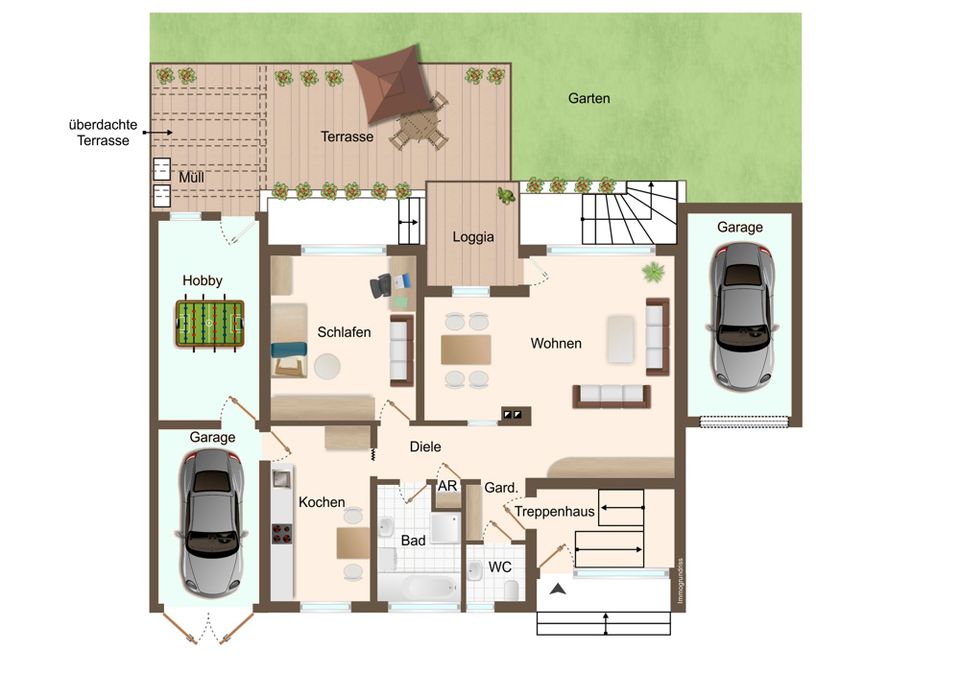 Erdgeschosswohnung mit Garten und Einliegerbereich in Elsdorf in Elsdorf