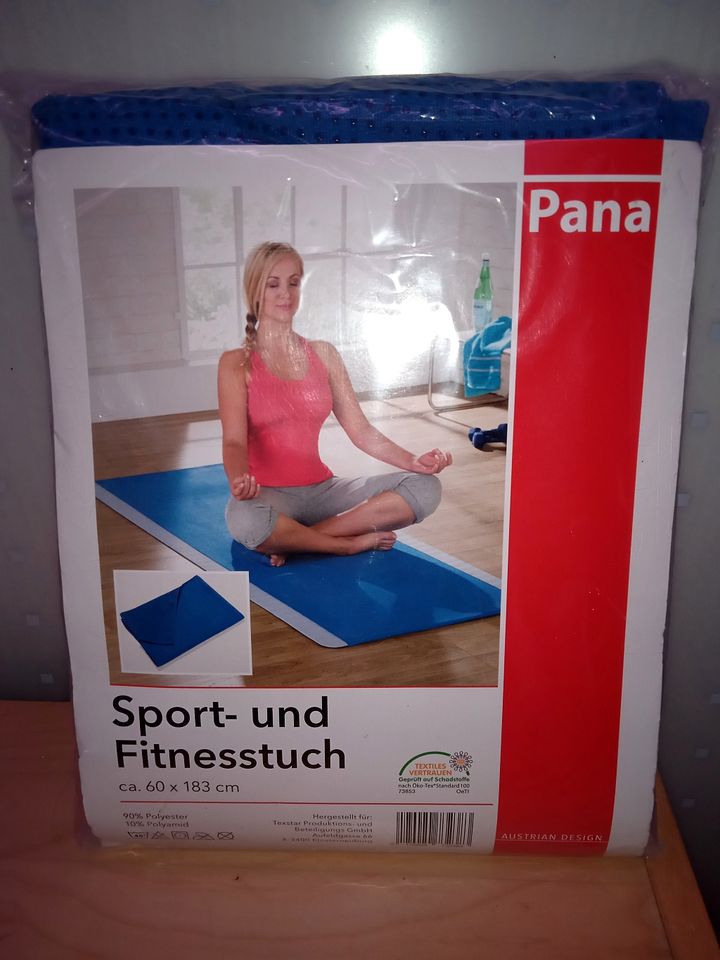 Sport- u. Fitnesstuch blau, extra groß in OVP NEU in Hermannsburg