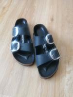 Birkenstock Pantolette Arizona Big Buckle Schwarz Silber Schnalle Herzogtum Lauenburg - Geesthacht Vorschau