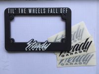 Steady Garage Til' The Wheels Fall Off Motorcycle License Plate F Bonn - Gronau Vorschau