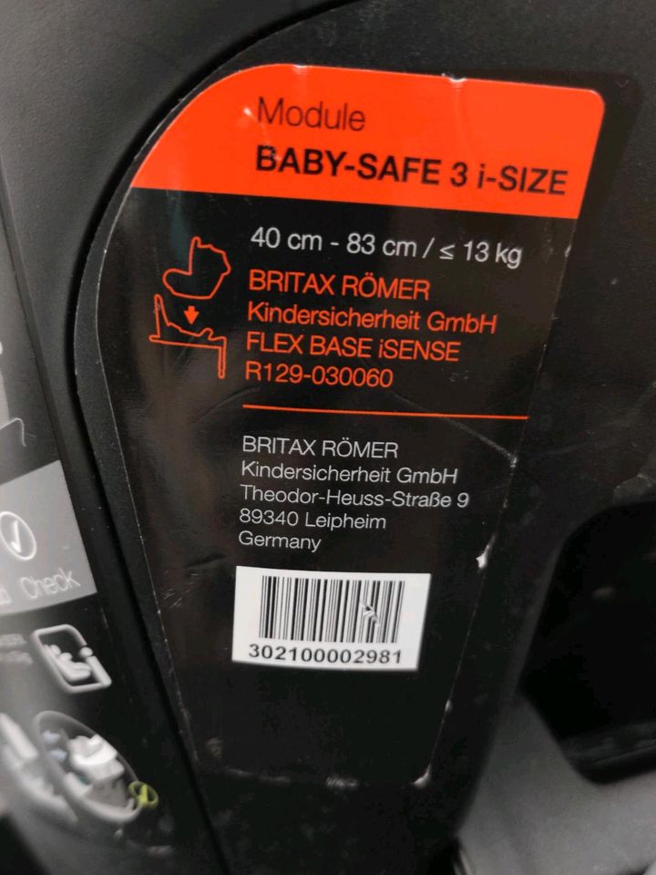 Kindersitz Britax Römer babyschale i-size wie Neu in Mannheim
