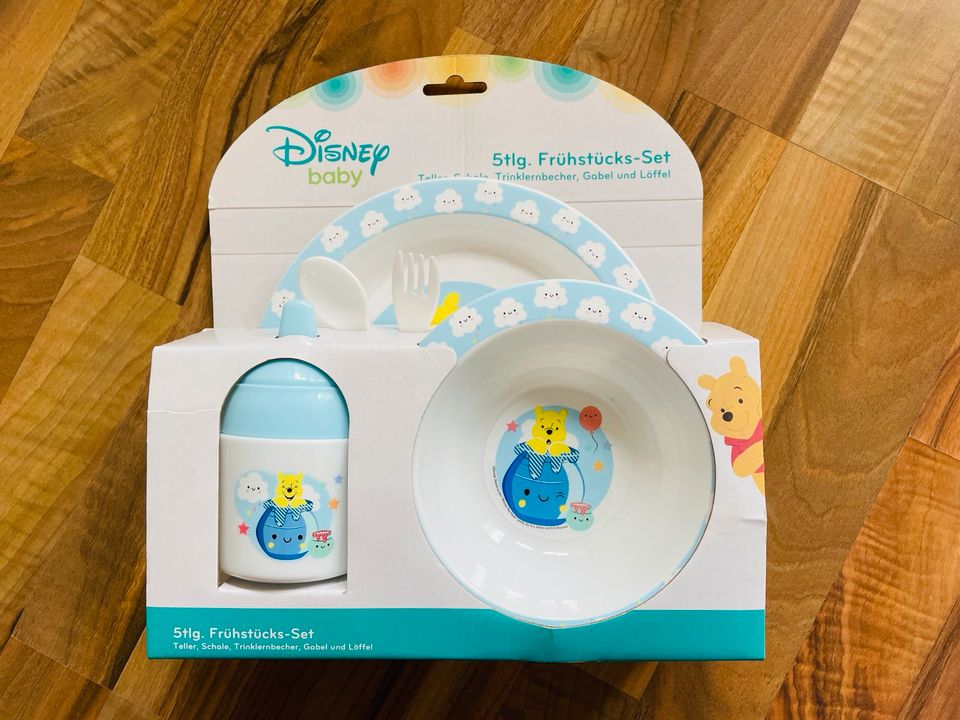 5tlg. Frühstück Set Winnie the Pooh in blau von Disney Baby neu in Köln