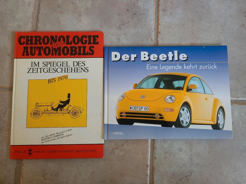 2x Bücher VW Beetle+Chronologie des Automobils in Himmelpforten