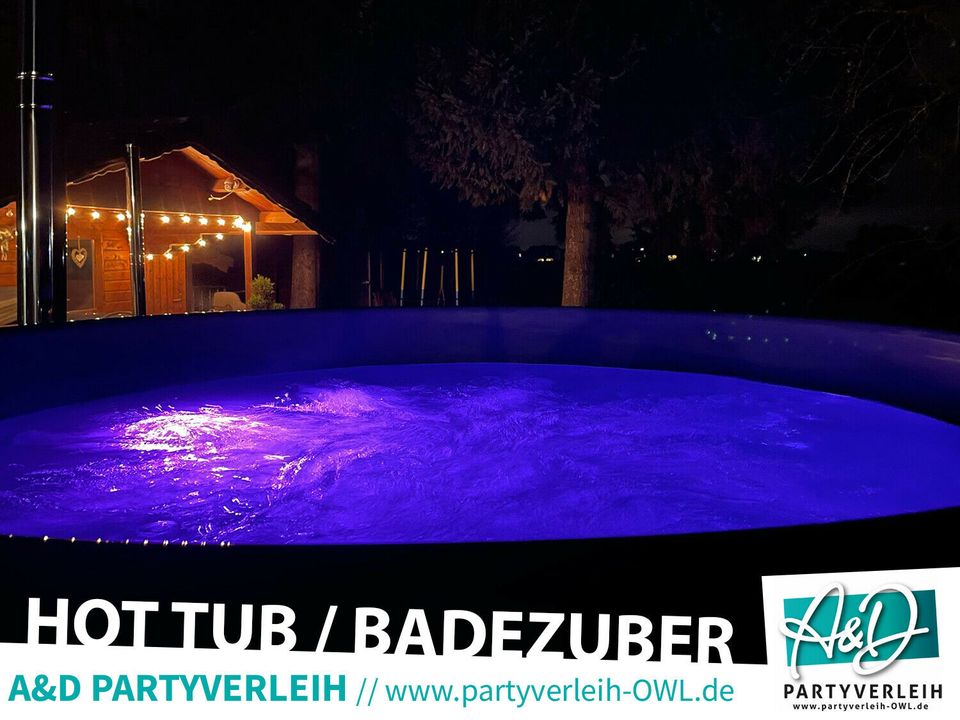 Mobiler Hot Tub mieten Jacuzzi Badezuber Badefass Whirlpool in Leopoldshöhe