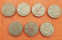 Münzen: 5x 50 Groszy Polen Polska 1949 1965 1970 1972 1976 Dresden - Innere Altstadt Vorschau