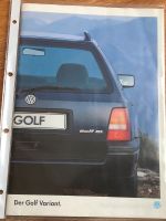 Golf 3 Variant Verkaufsprospekt und Preisliste Berlin - Zehlendorf Vorschau