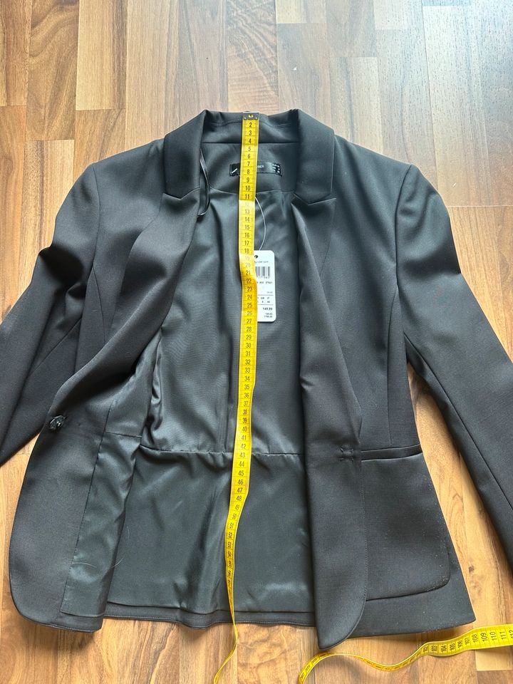 Hallhuber NEU schwarz Sakko Blazer Business Wolle  36/S in Düsseldorf