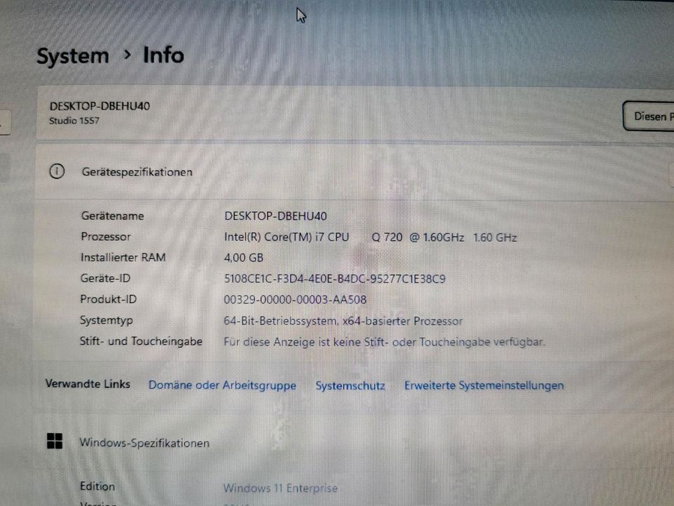 Dell Studio 1557 i7 720QM 4GB RAM SSD 15.6 Full HD Backlit Win 11 in Braunschweig