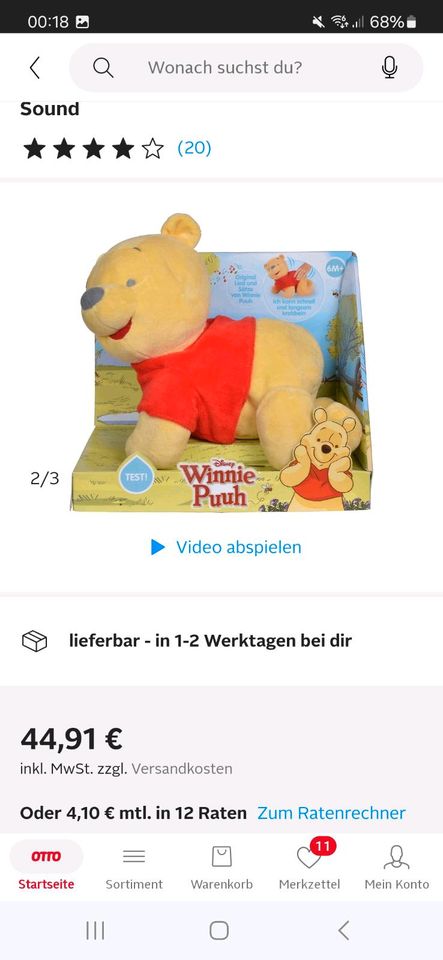 Krabbel Winnie Puuh in Saalfeld (Saale)