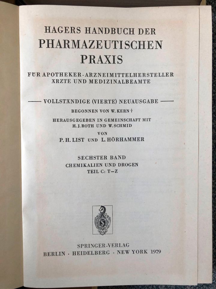 Hagers Handbuch der Pharmazeutischen Praxis 4. Ausg. (11 Bücher) in Roxel