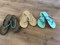 Flip Flops 3x Paar im Set Gr.40 Deichmann/Roxy Sachsen-Anhalt - Wörlitz Vorschau