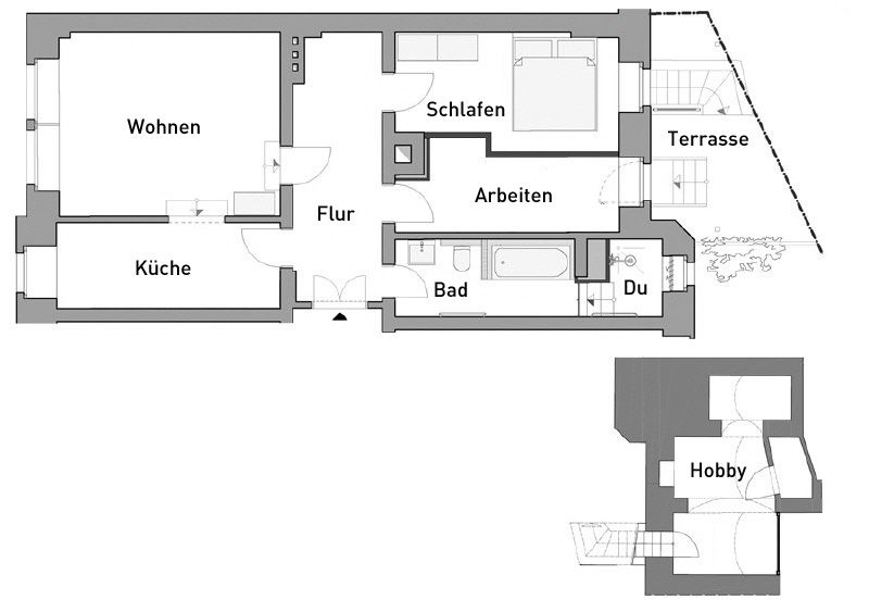 Terrasse + Hobbyraum: Erstbezug nach Sanierung - schnell sein wohnt sich! in Dresden