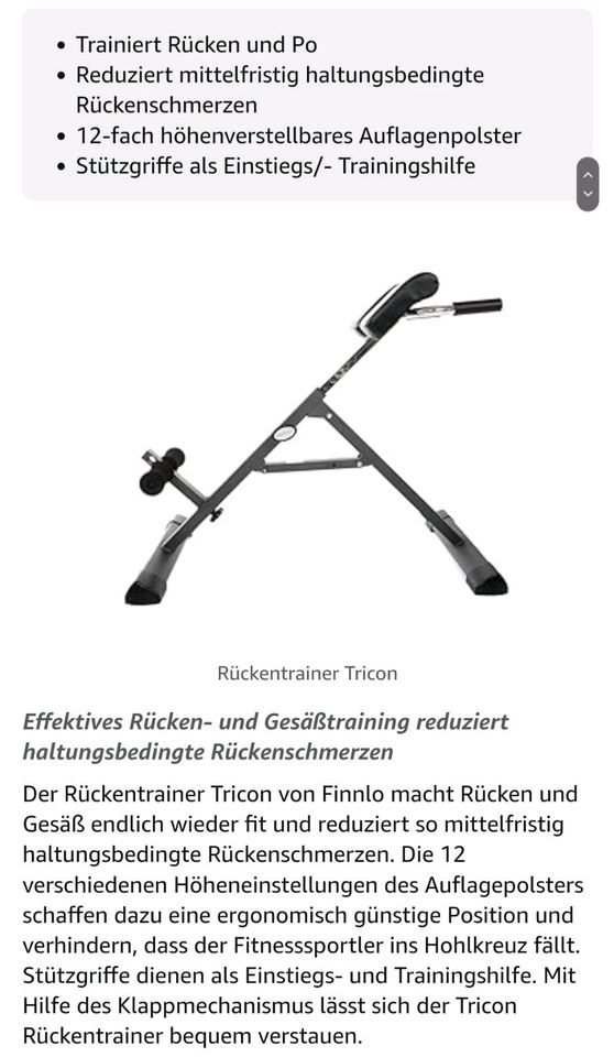 Bauch/Rückentrainer Tricon  Hammer Finnlo in Ehlscheid
